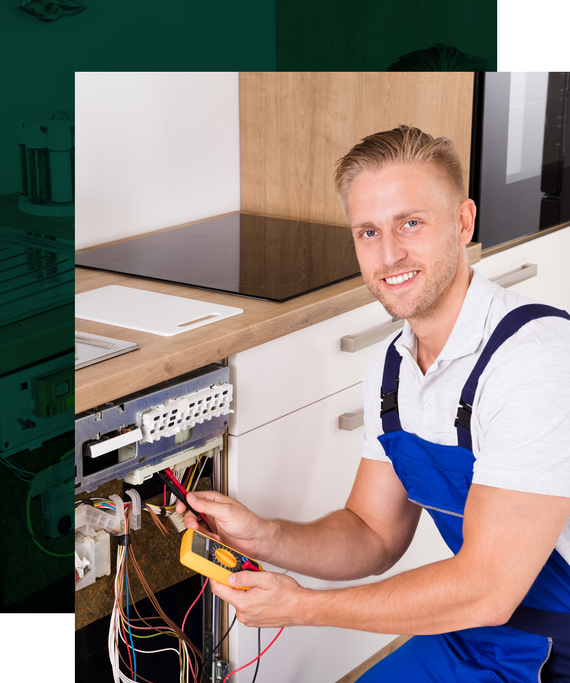 Appliance Technician Troubleshooting The Dishwasher